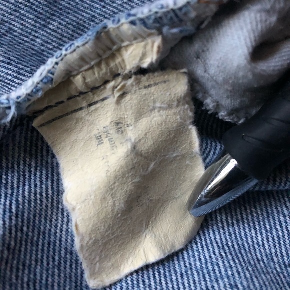 Vintage Levi’s Jean Shorts High Waisted Rare Orange Tab - Picture 6 of 6